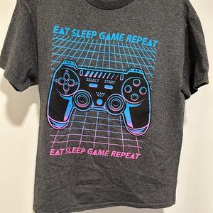 JEM COLLECTIVE EAT SLEEP GAME REPEAT TEE BEST OFFER EXCEPTED